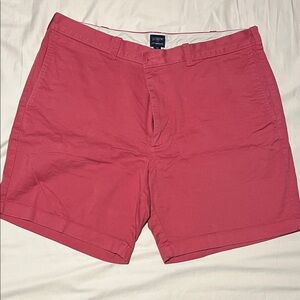 J. Crew Factory Men's Bold Red Flat Front Shorts